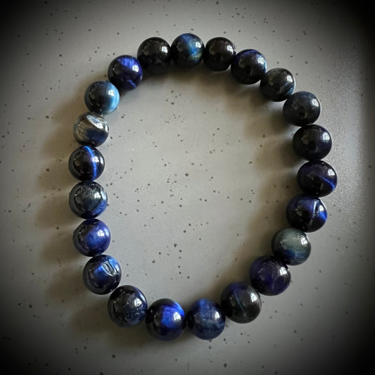 Blaues Tigerauge (Falkenauge) – Armband der Klarheit & Intuition