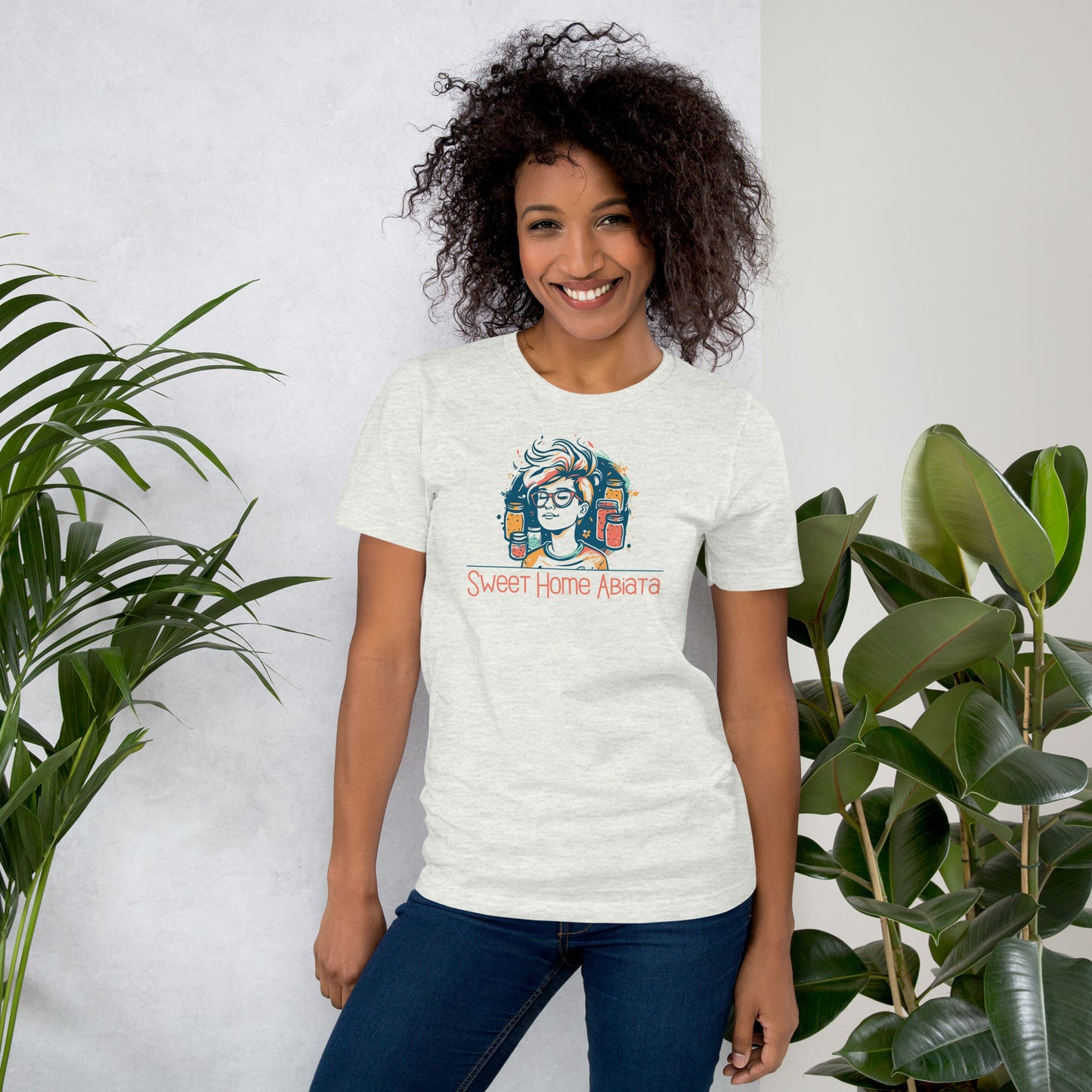 Unisex-T-Shirt Logo Sweet Home Abiata