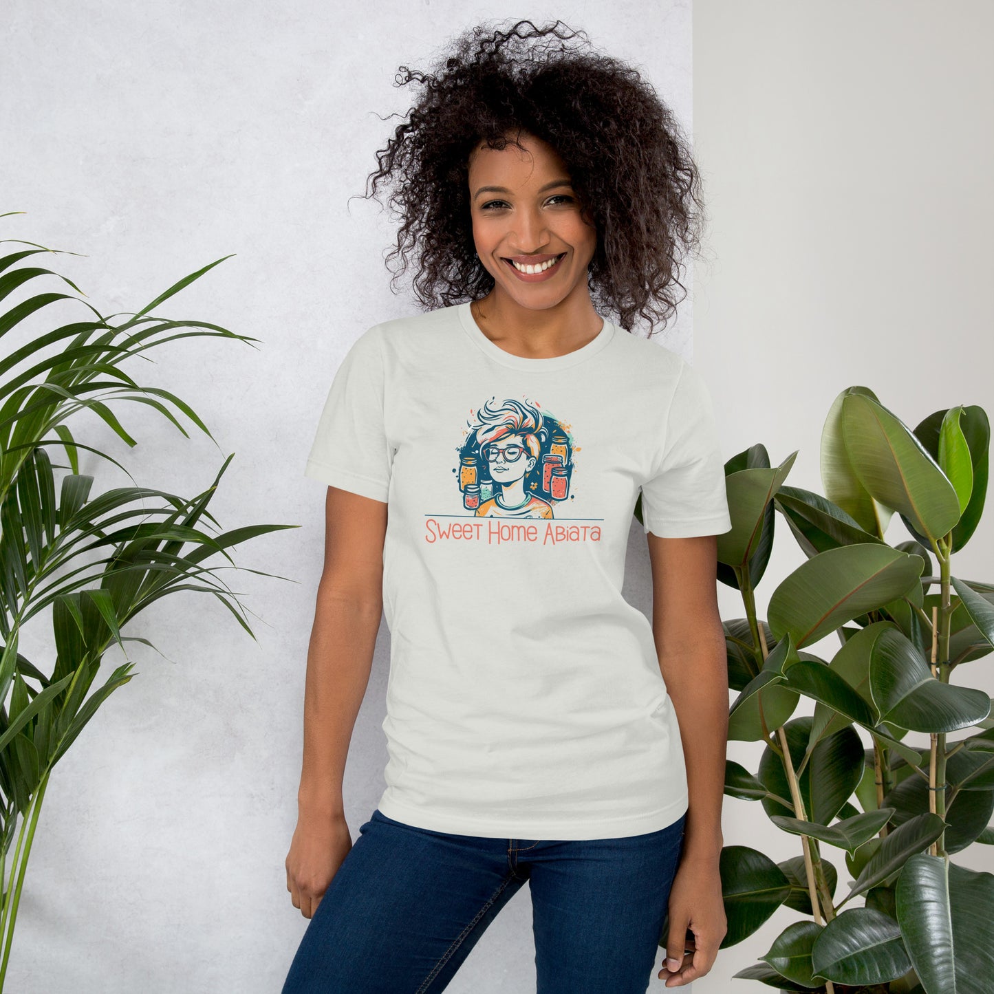 Unisex-T-Shirt Logo Sweet Home Abiata